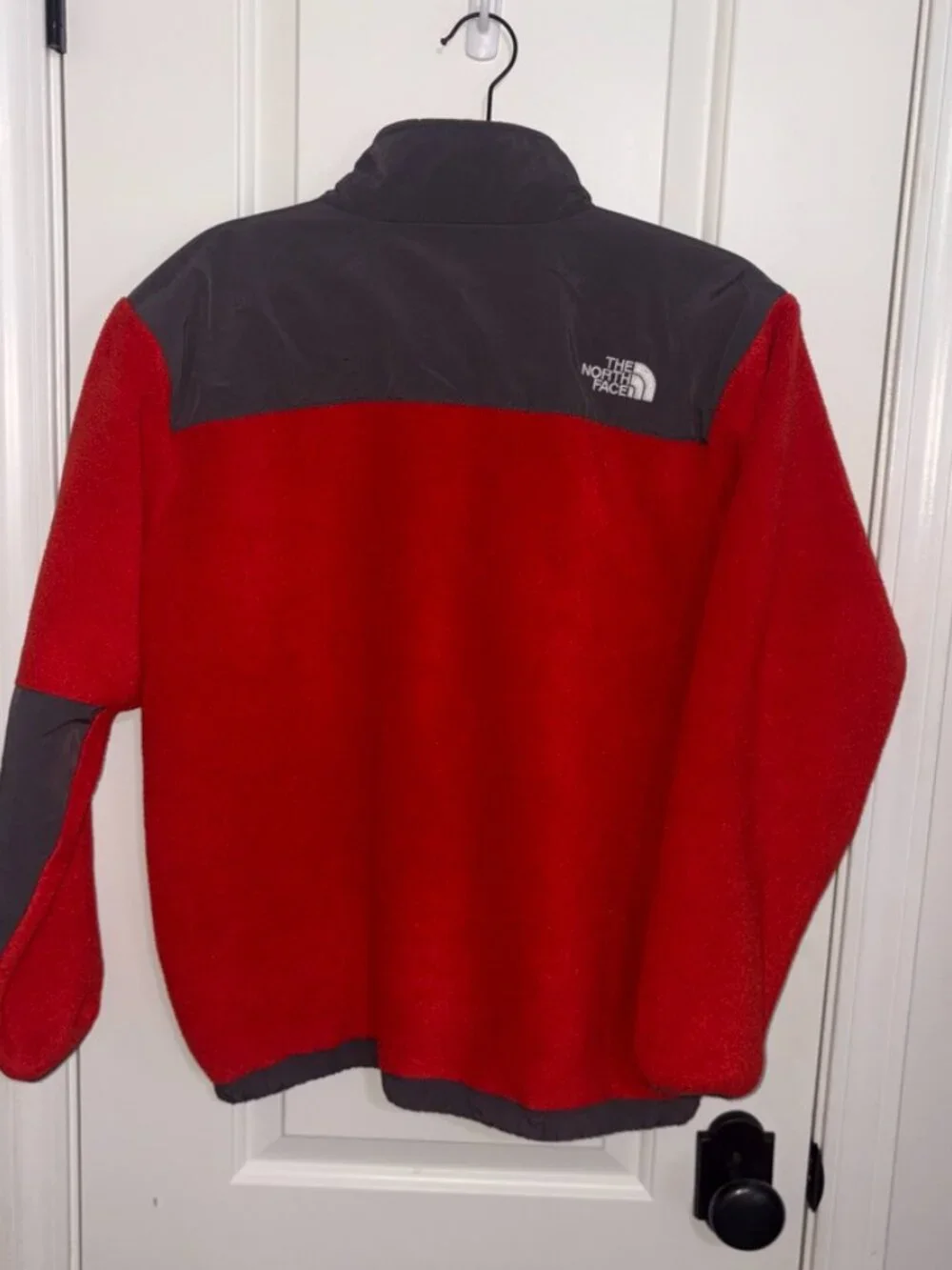 Boys' The North Face Denali Full-Zip Fleece Jacket Burnt Orange Red size XL